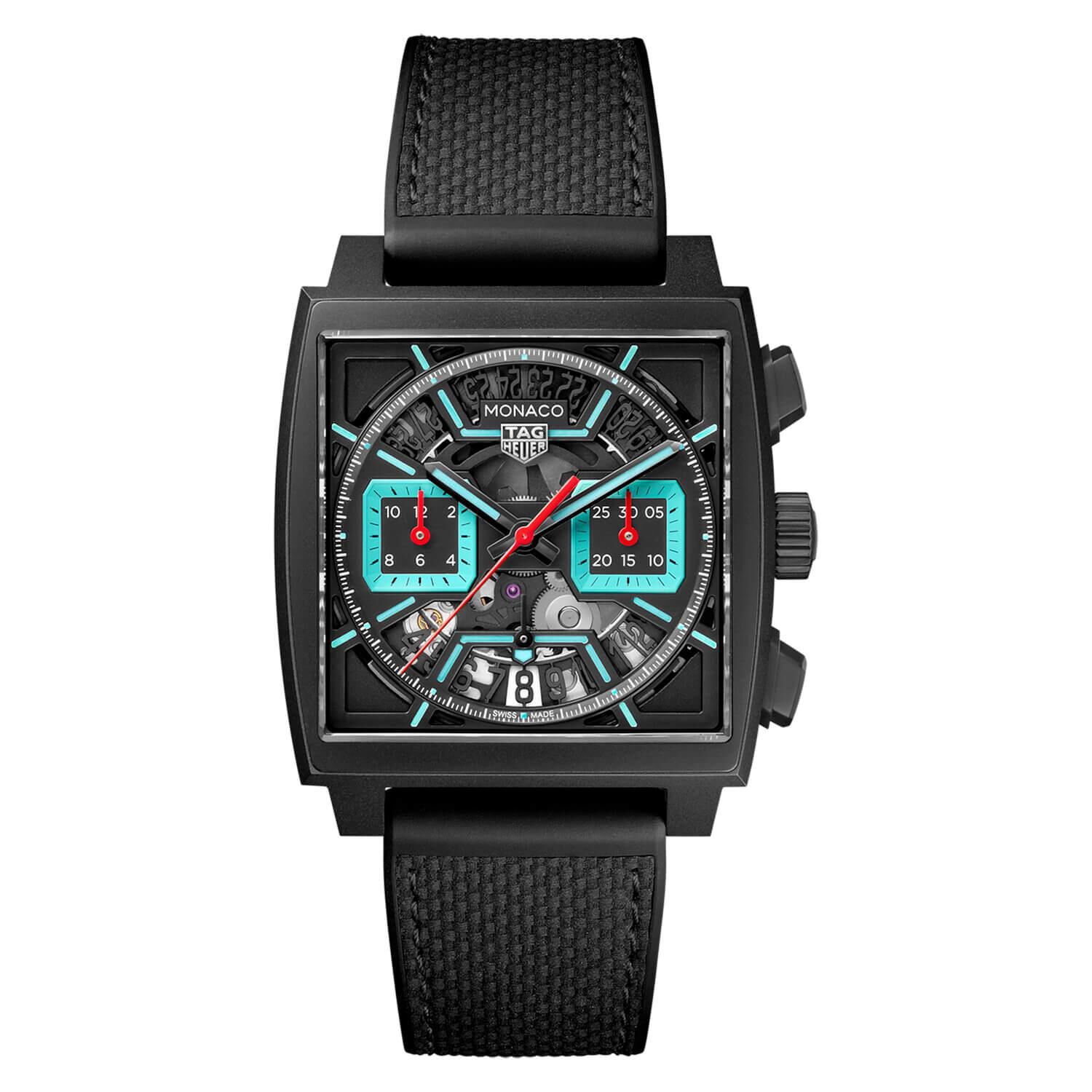 Tag heuer monaco rubber strap top