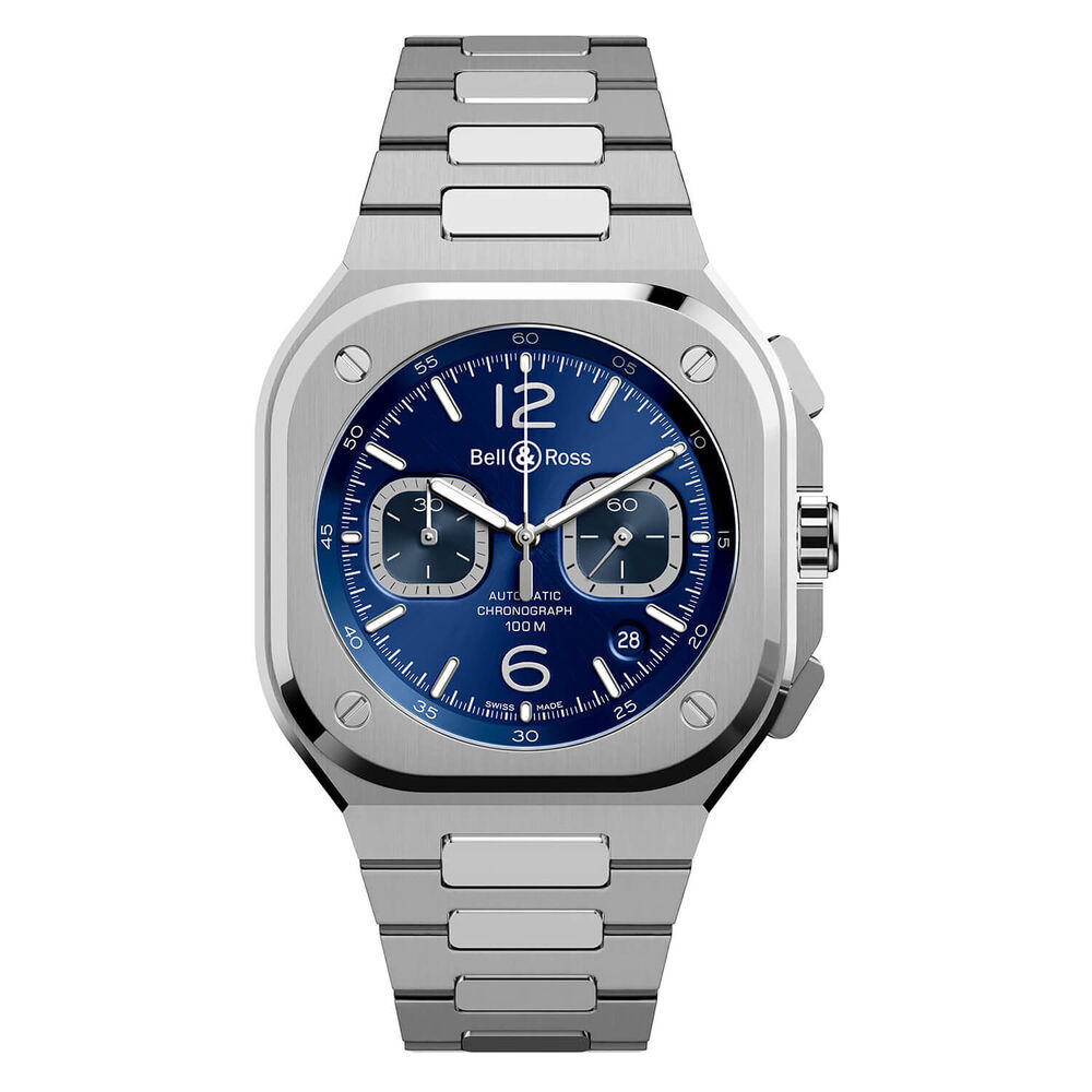 Bell & Ross BR 05 Chrono Blue Steel 42mm Bracelet Watch image number 0