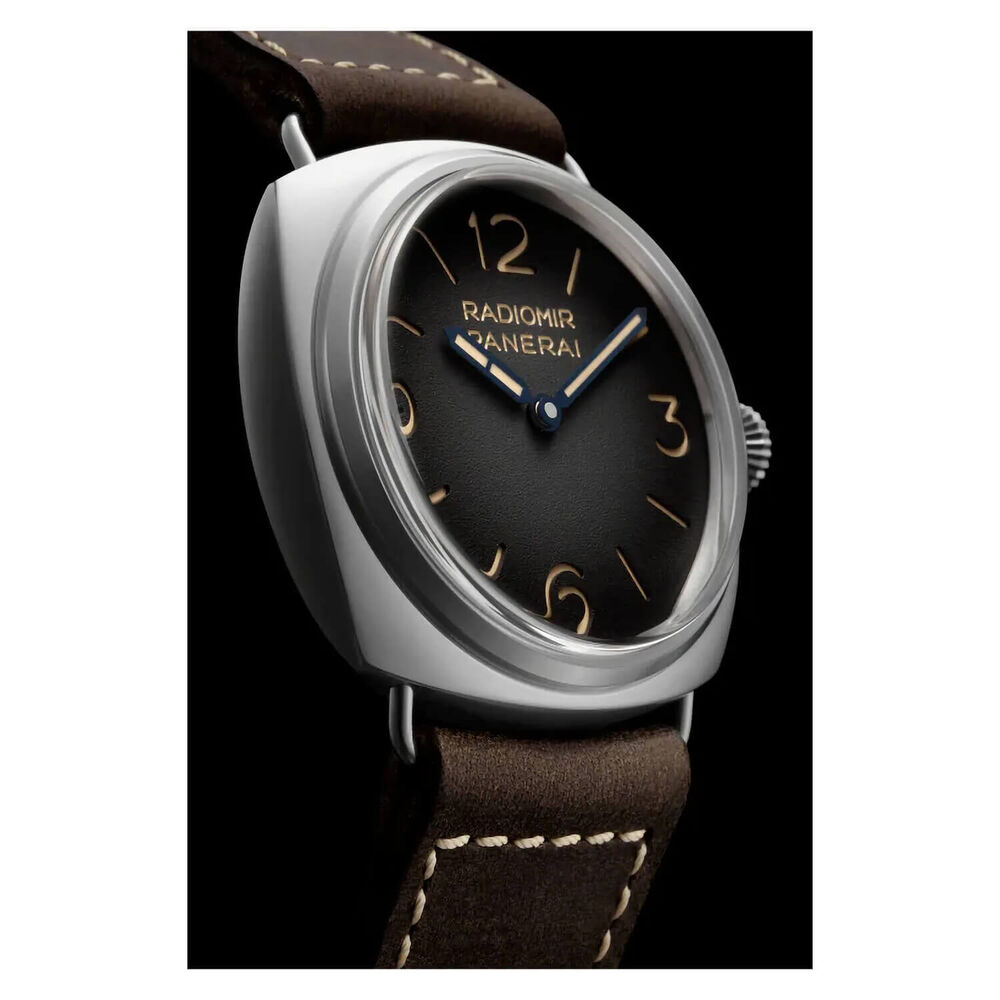 Panerai Radiomir 45mm Origine Black Dial Brown Strap Watch image number 2