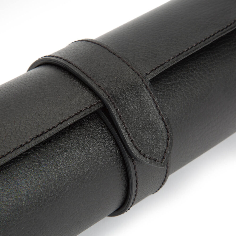 WOLF Blake Black & Grey Triple Watch Roll image number 4