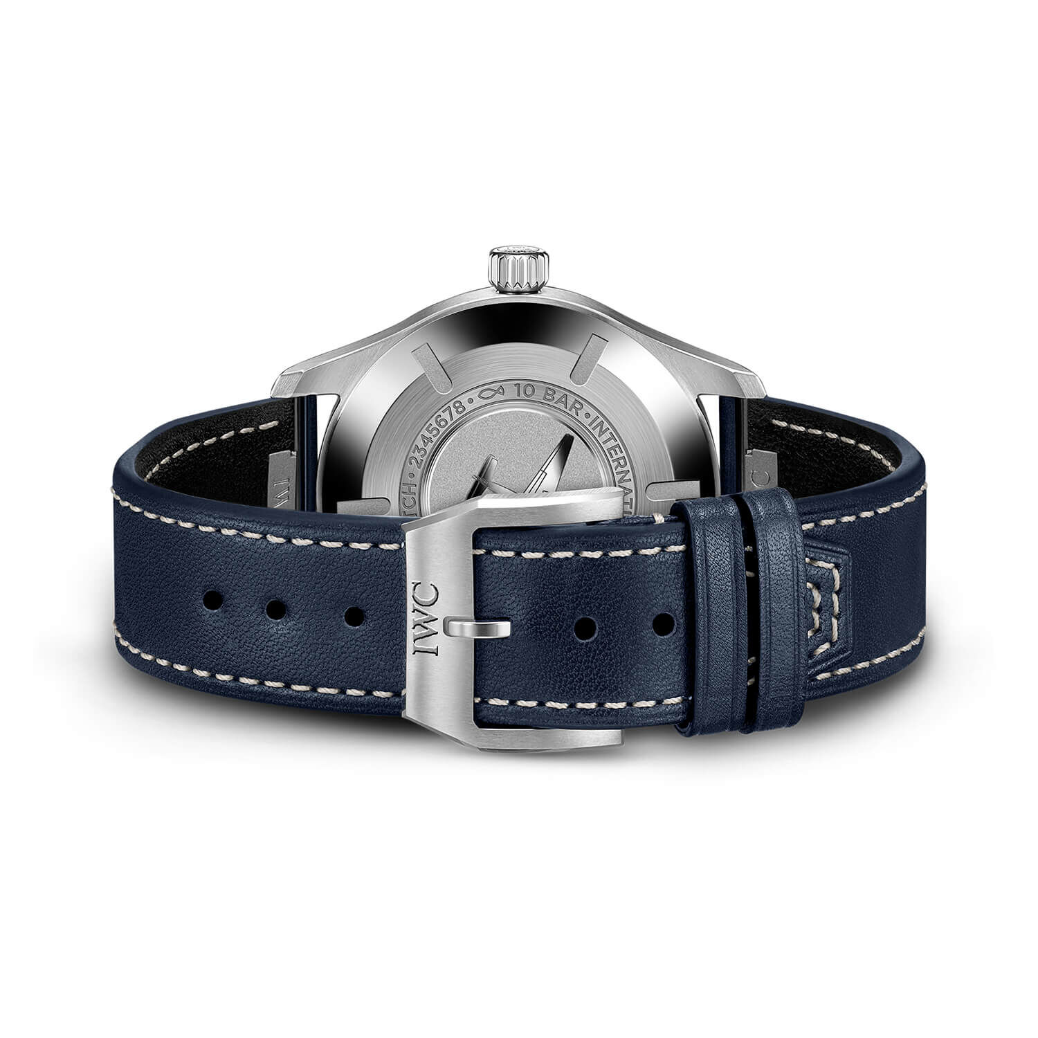 IWC Pilot Mark18 40mm Blue Dial Leather Strap Watch