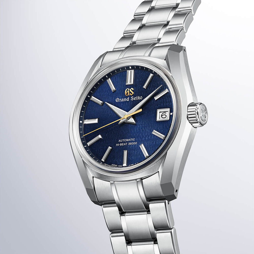 Grand Seiko Heritage 'Shubun – The Autumnal Equinox' 62GS Hi-Beat 40mm Blue Dial Bracelet Watch image number 2