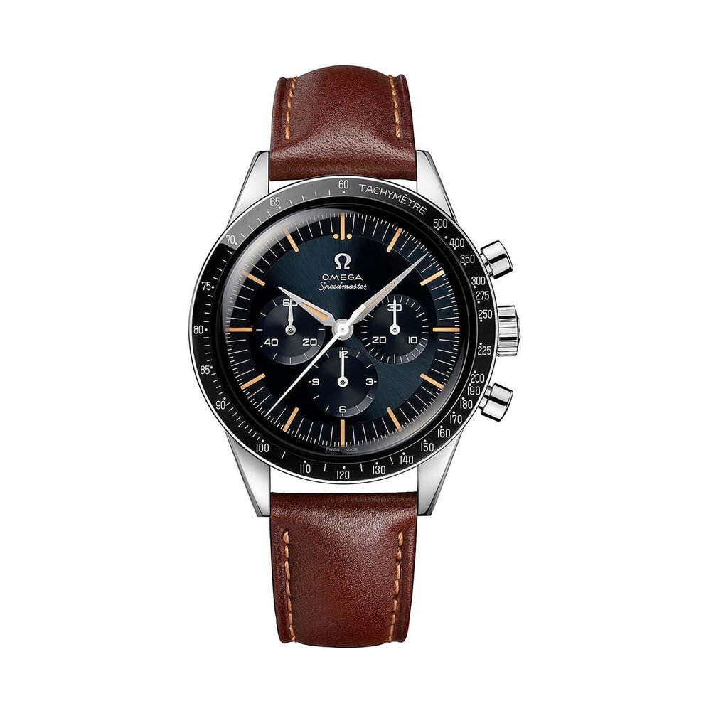 OMEGA Speedmaster Anniversary Series 'First OMEGA in Space’ 39.7mm Dial Brown Leather Watch image number 0