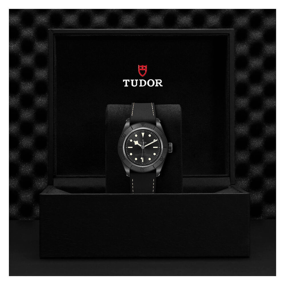 TUDOR Bay Ceramic 41mm Dial PVD & Ceramic Case Leather & Rubber Strap Watch image number 7