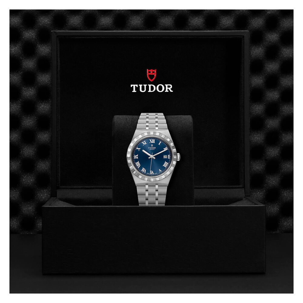 TUDOR Royal 38mm Blue Dial Roman Numerials Steel Case Bracelet Watch image number 3