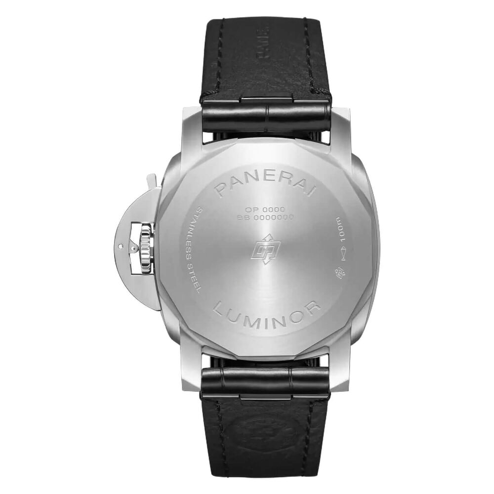 Panerai Luminor 40mm Quaranta White Dial Black Strap Watch image number 1