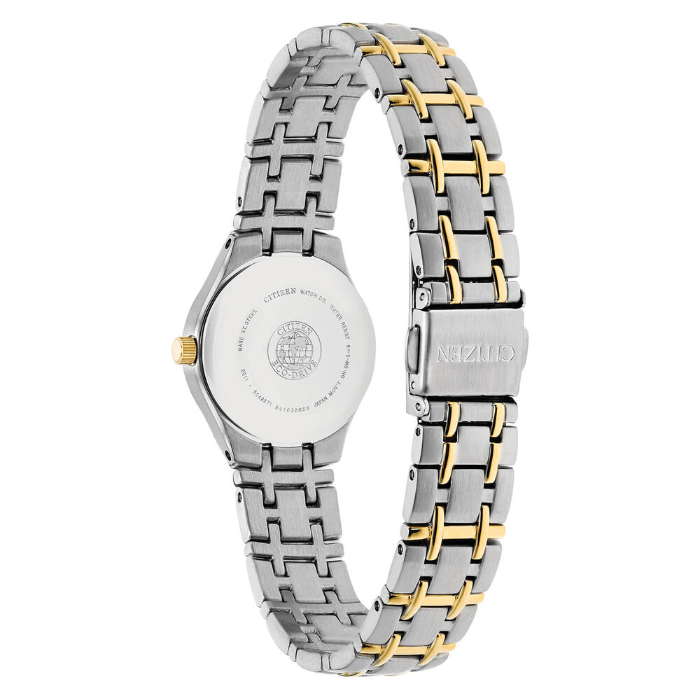 Citizen Eco-Drive Silhouette ladies' two-tone bracelet watch image number 2