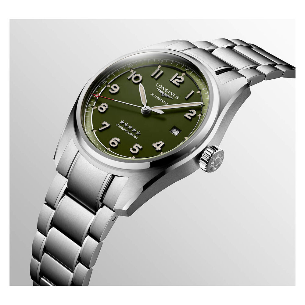 Longines Longines Spirit 40mm Khaki Steel Case Watch image number 4