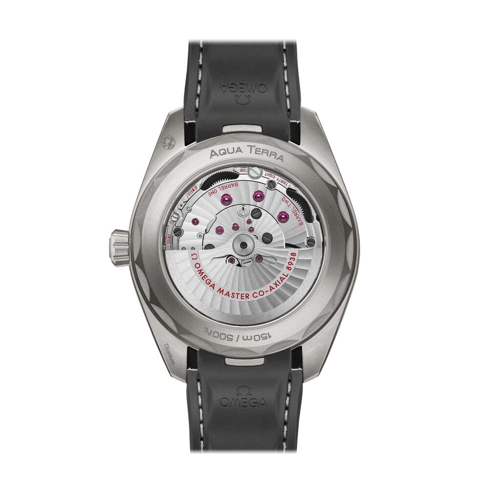 OMEGA Aquaterra World Timer 43mm Titanium Case Ceramic Bezel Strap Watch image number 1