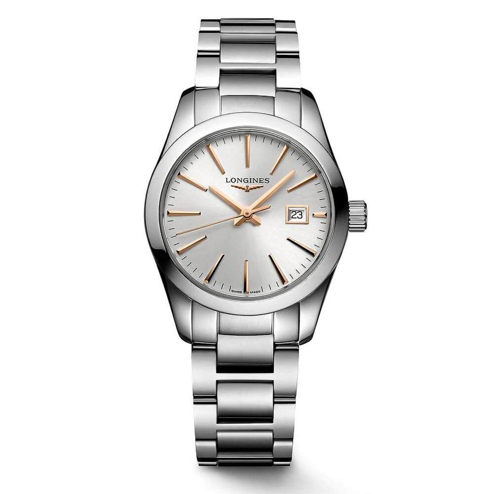 Longines Conquest Classic Stainless Steel 29.5mm Ladies Watch image number 0