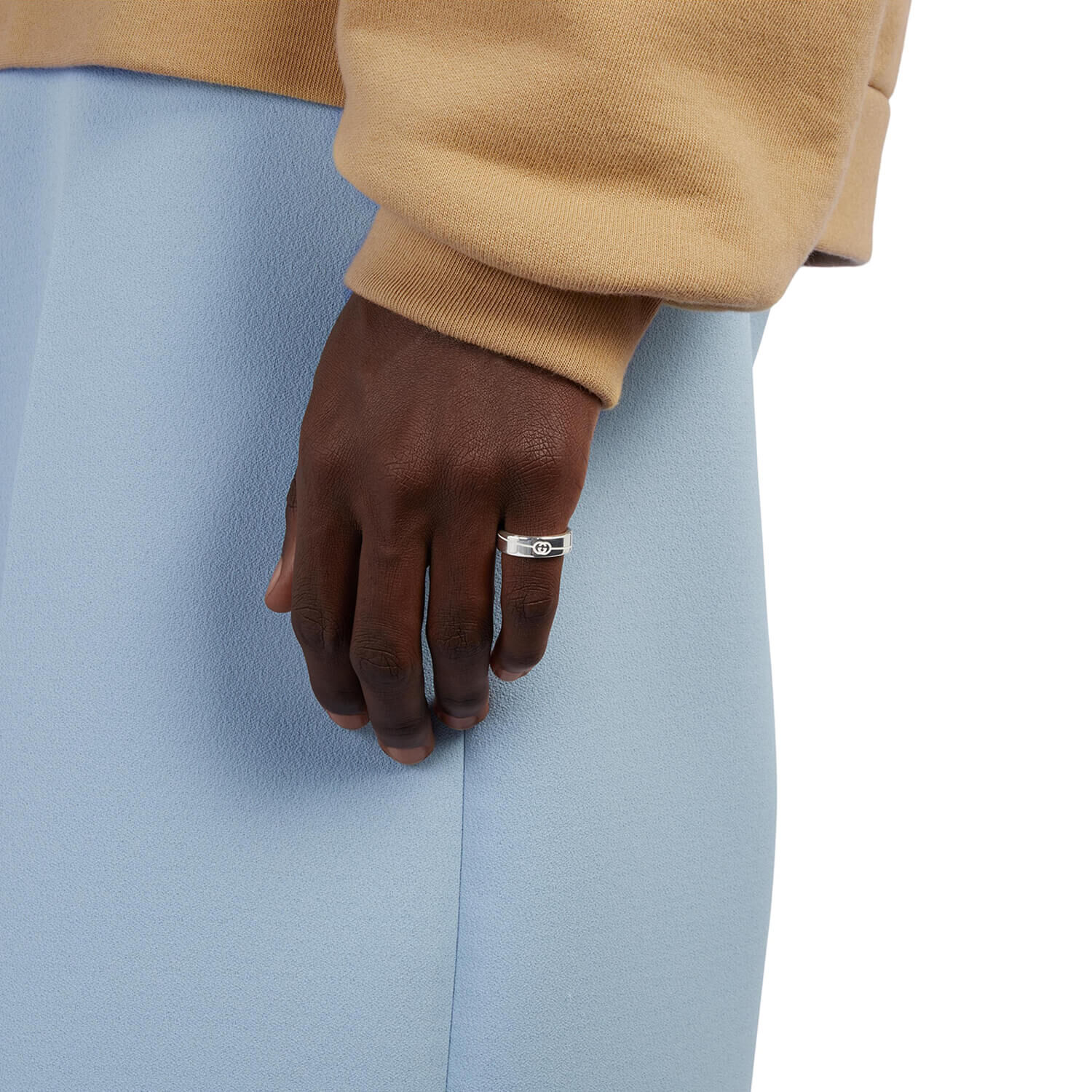 Gucci interlocking g store ring 6mm