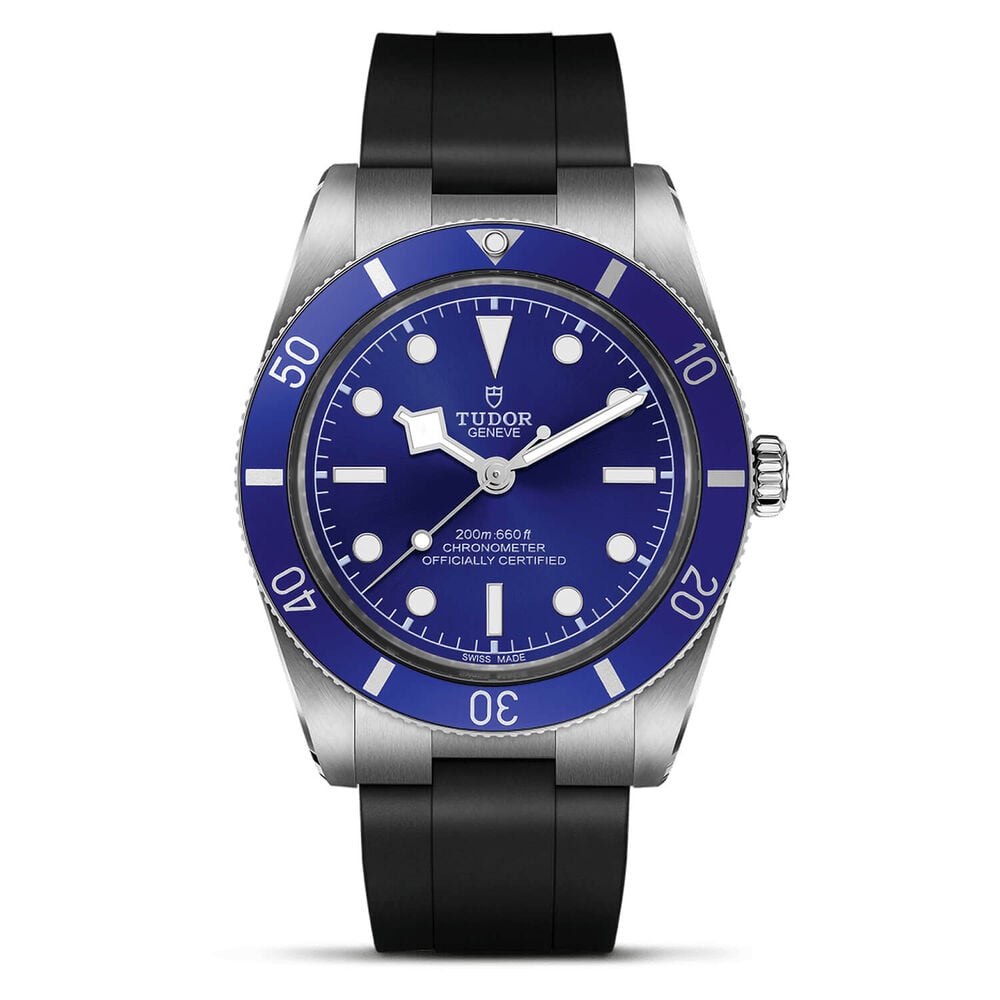 TUDOR Black Bay 54 37mm Blue Dial Black Rubber Strap Watch