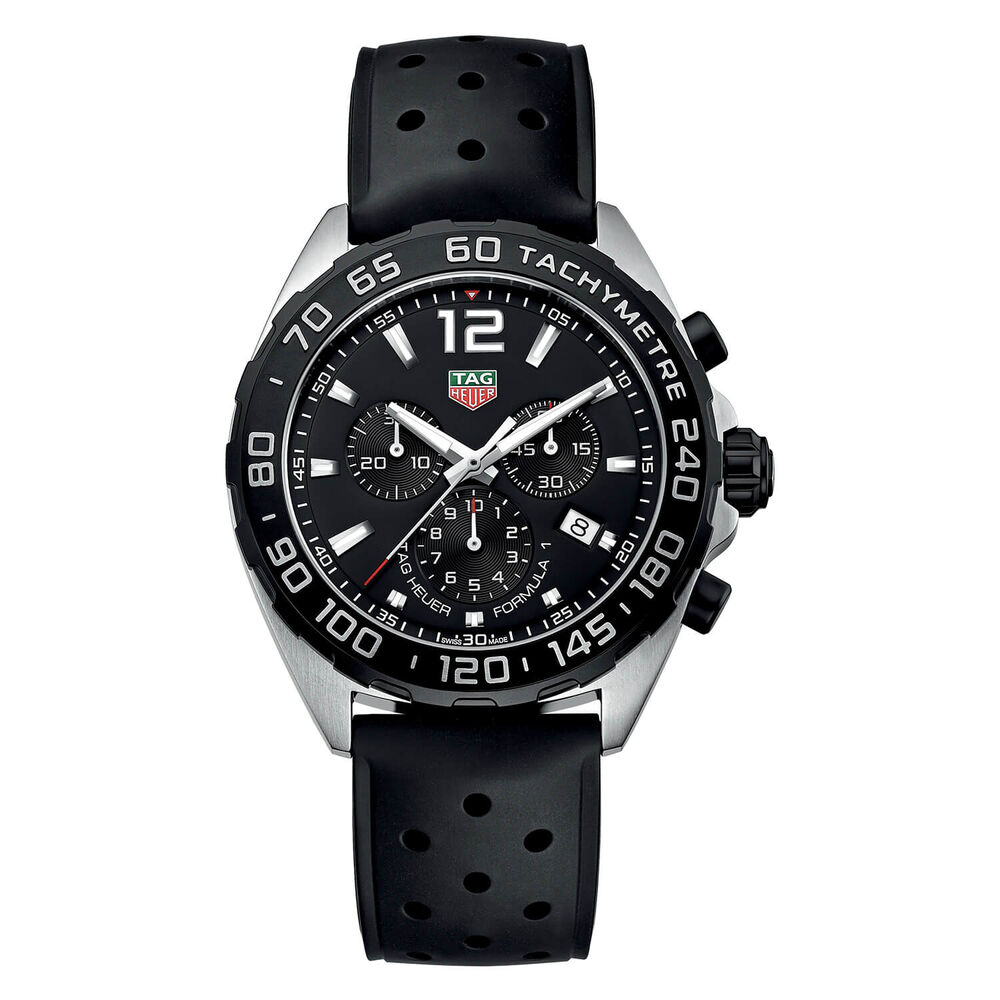 TAG Heuer Formula 1 men's chronograph black strap watch