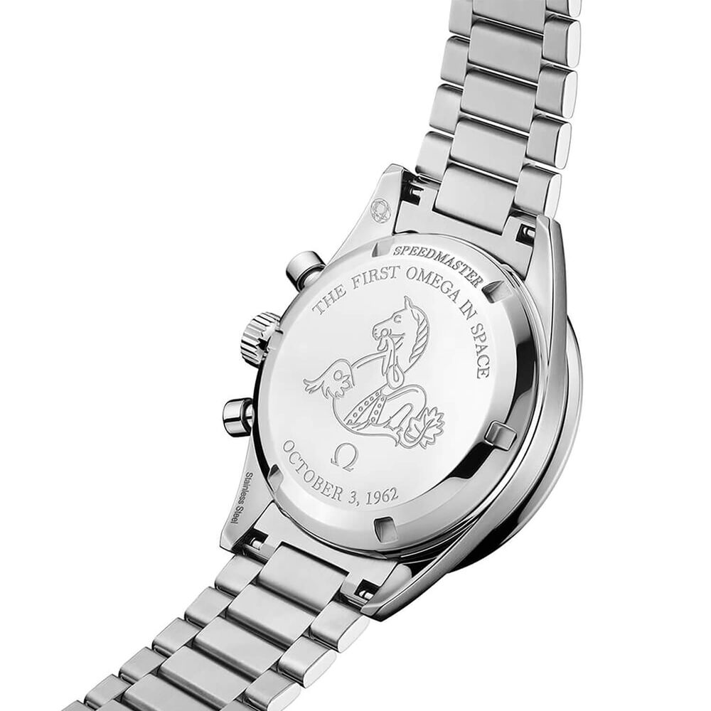 OMEGA Speedmaster Anniversary Series 'First OMEGA in Space’ 39.7mm Dial Steel Bracelet Watch image number 4
