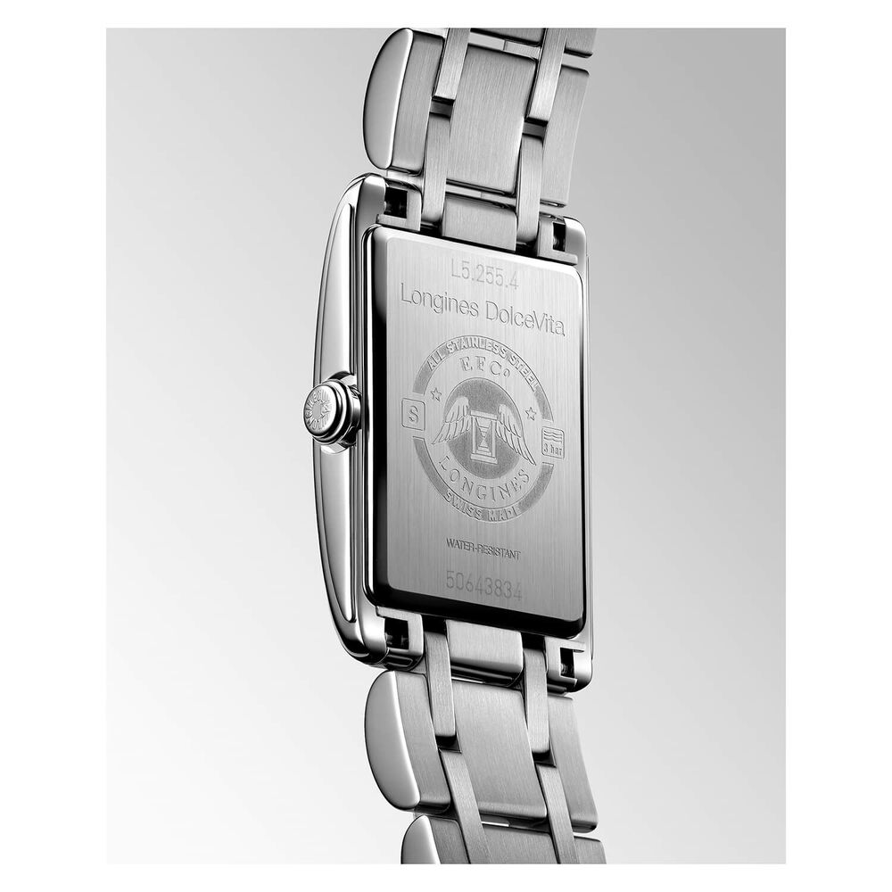 Longines Elegance DolceVita Silver Dial Steel Case Bracelet Watch