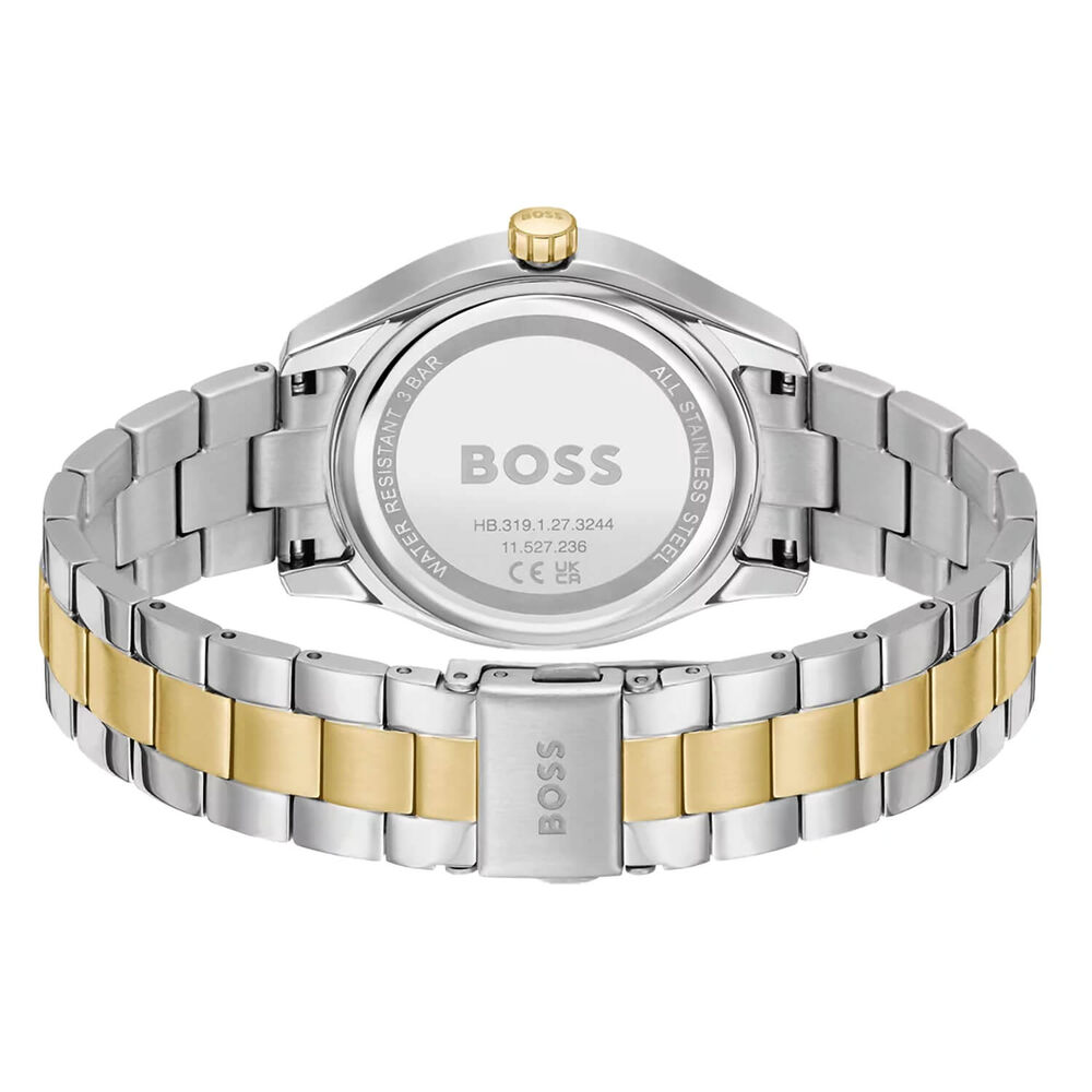 BOSS Lida 38mm Silver Dial Two Tone Steel Bracelet Watch image number 2