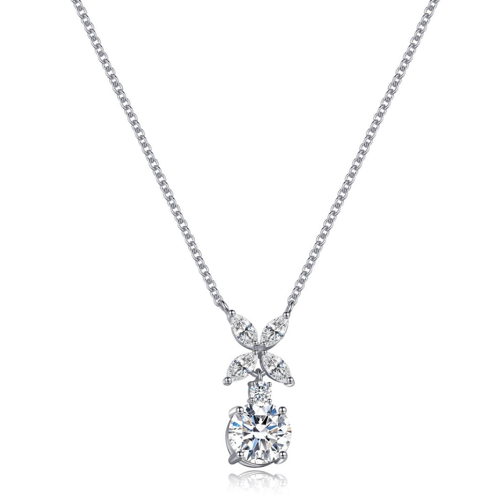 CARAT* London Jasmine Chicory Cubic Zirconia Pendant Necklace