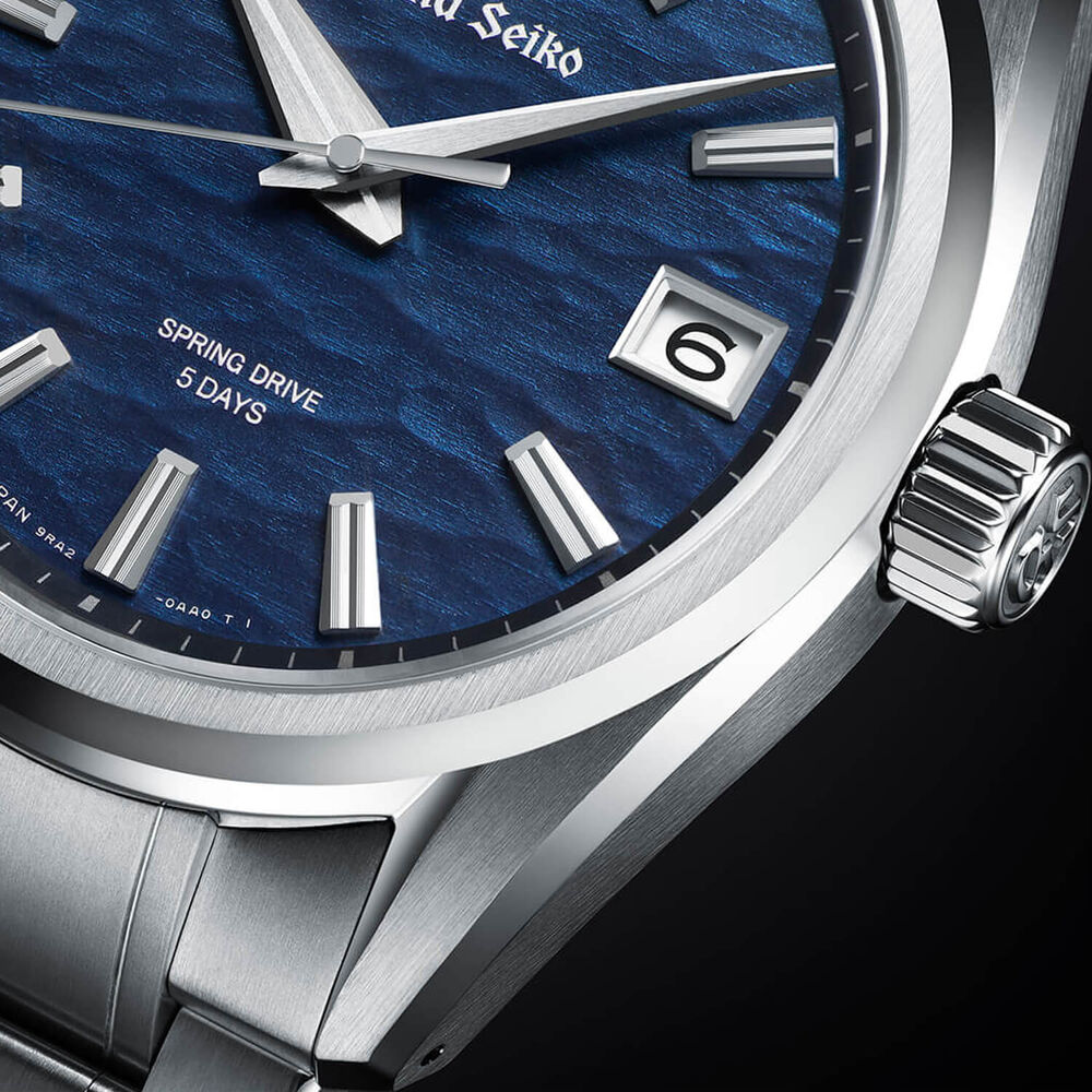 Grand Seiko Evolution 9 Lake Suwa 42mm Blue Dial Titanium Case Watch image number 5