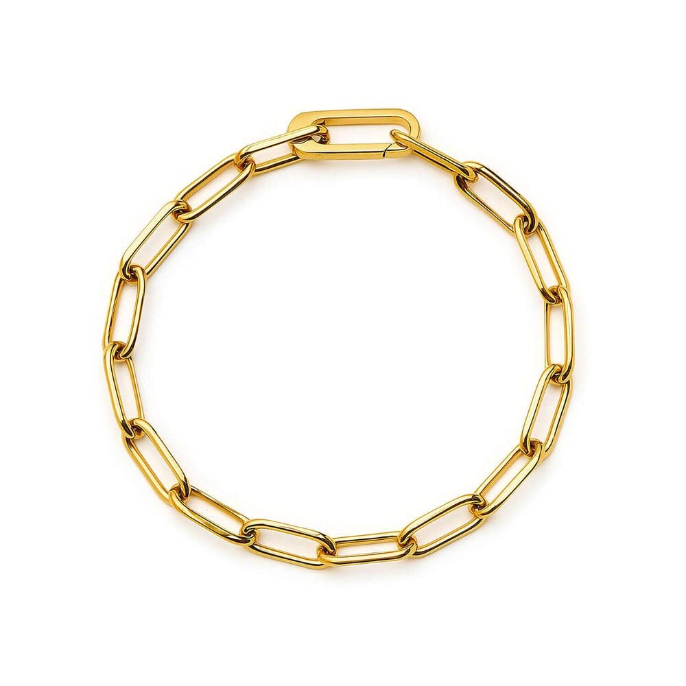 Missoma 18ct Gold Plated Steel Classic Paperclip Chain Bracelet