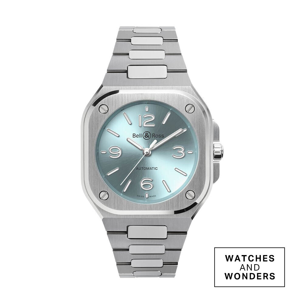 Bell & Ross BR-05 36mm Light Blue Dial Stainless Steel Bracelet Watch