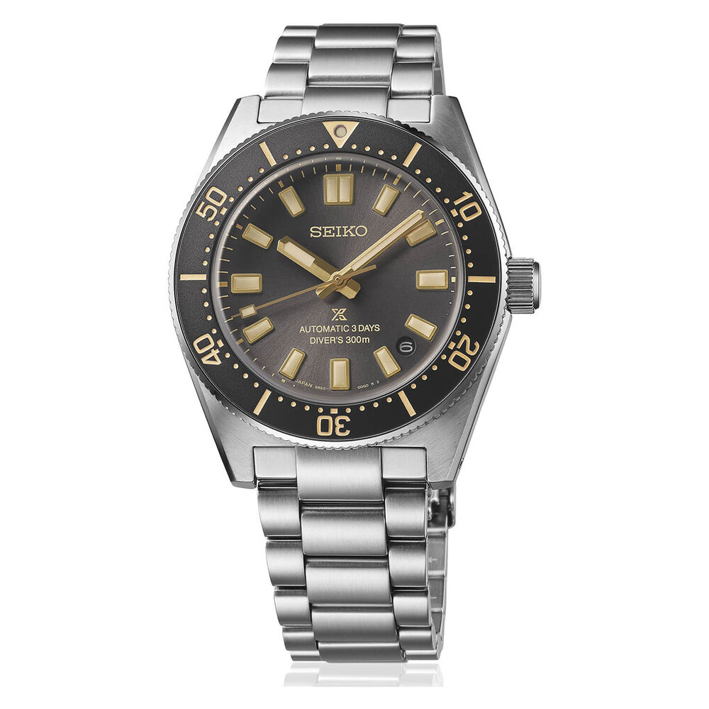 Seiko Prospex 1965 Revival Diver’s 40mm Tide Grey Dial Steel Bracelet Watch