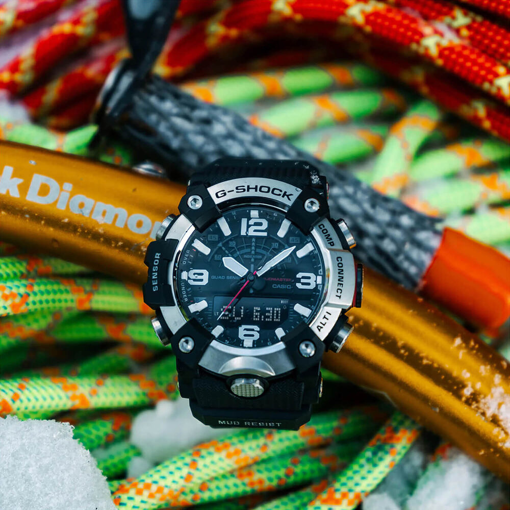G-SHOCK Master of G Mudmaster 55.4mm Dial Black Resin Strap Watch