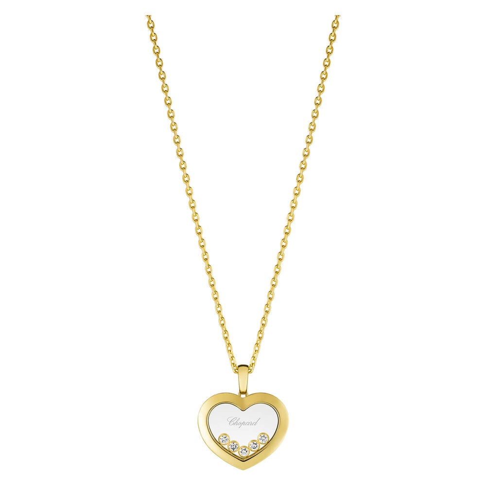 Chopard Happy Diamonds Icons Heart 18ct Yellow Gold 0.25ct Diamond Necklace image number 0
