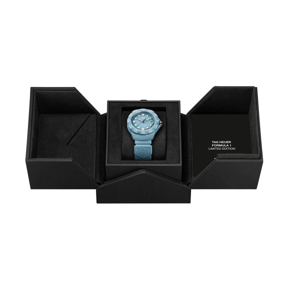 TAG Heuer Formula 1 Solargraph Blue Dial Rubber Strap Watch