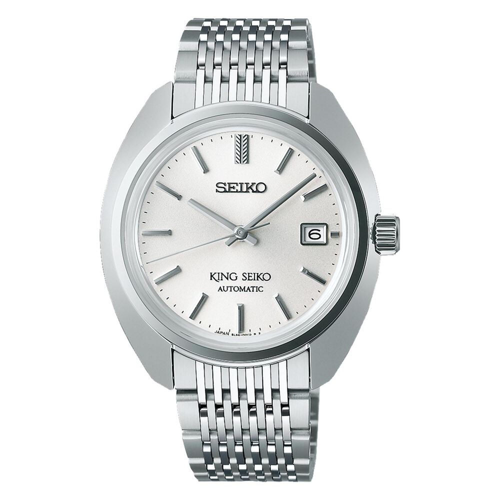King Seiko ‘Metropolis Silver’ 6L 1969 Re-Interpretation 39.4mm Stainless Steel Bracelet Watch