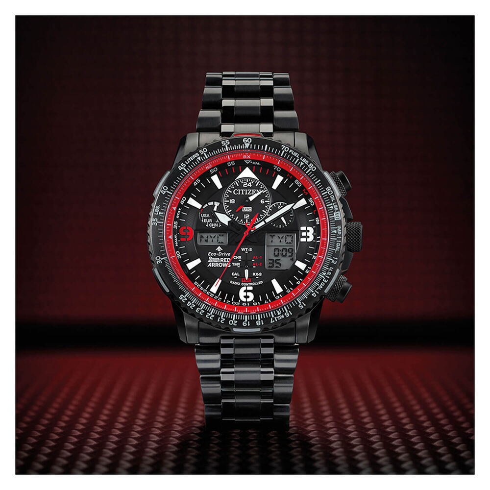 Citizen Eco-Drive Limited Edition Red Arrows Skyhawk A.T 46mm PVD Case Watch image number 3