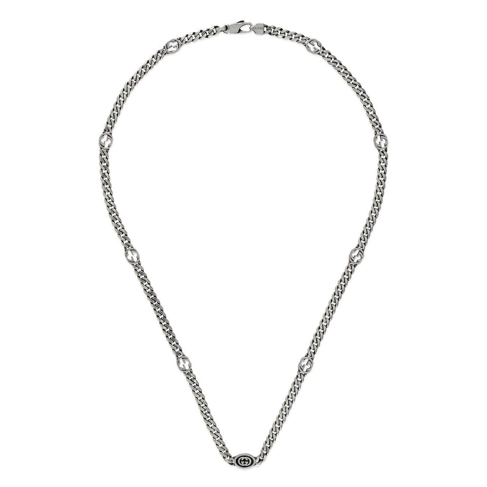 Gucci Interlocking Woven Logo Necklet image number 0