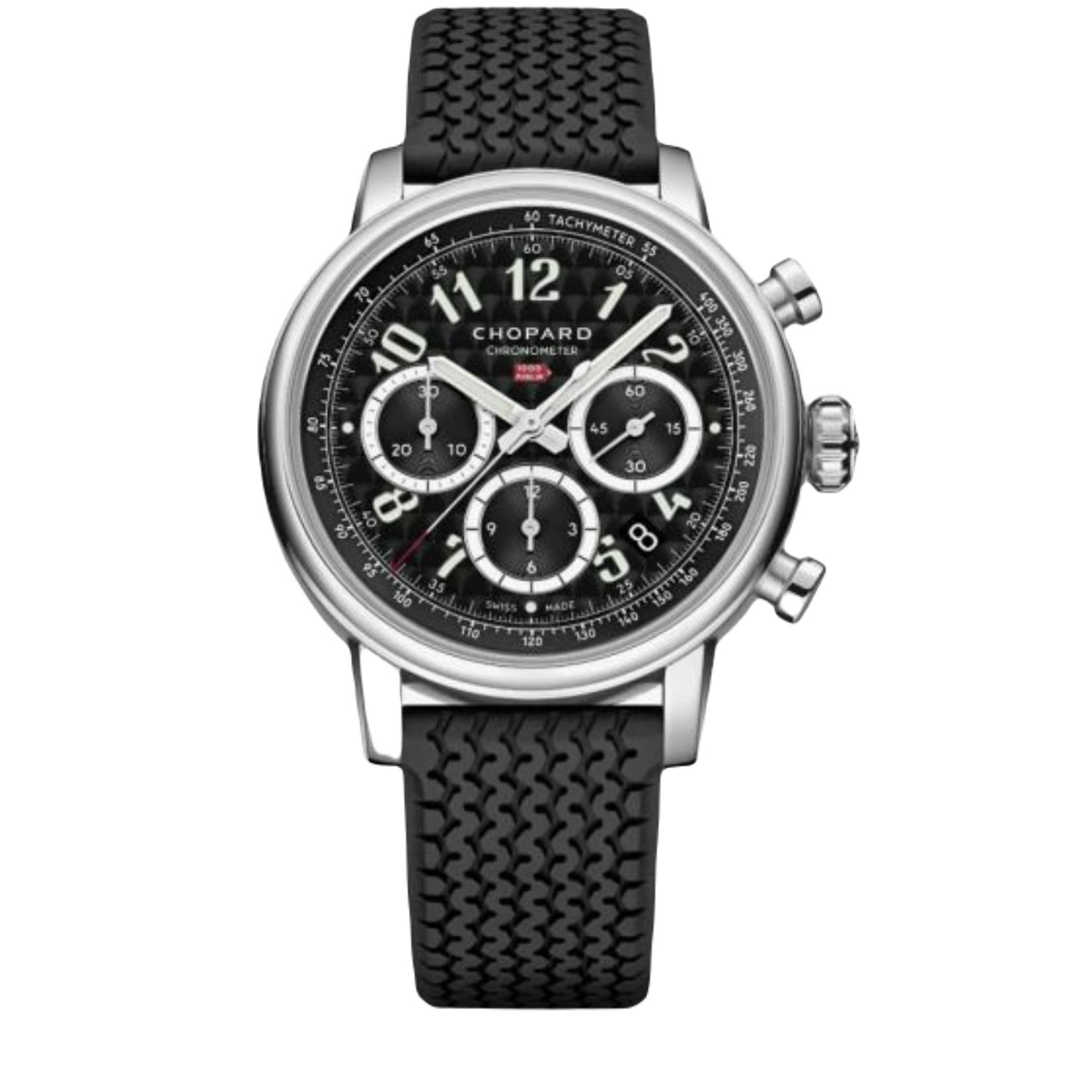 Chopard Mille Miglia 40.5mm Black Dial Black Strap Watch