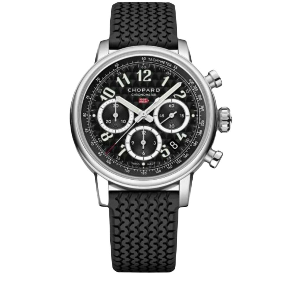 Chopard Mille Miglia 40.5mm Black Chronograph Dial Black Rubber Strap Watch image number 0