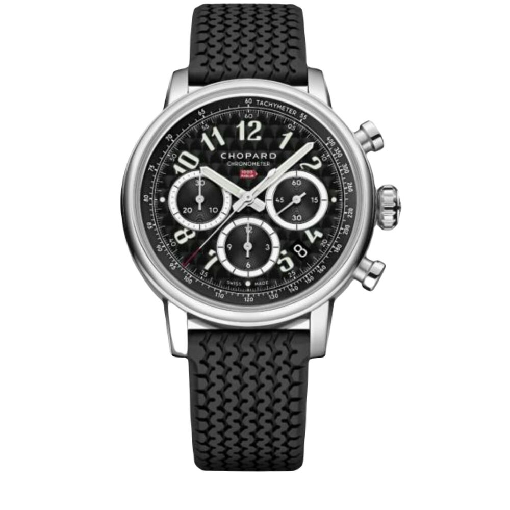 Chopard Mille Miglia 40.5mm Black Chronograph Dial Black Rubber Strap Watch