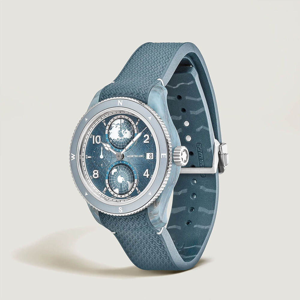 Montblanc 1858 Gesosphere 0 Oxygen Mount Vinson Limited Edition 43.5mm Dial Rubber Strap Watch
