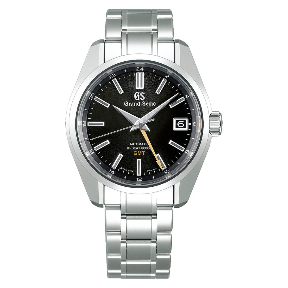 Grand Seiko Heritage "Iwate" GMT Dusk 40mm Black Dial Watch image number 0