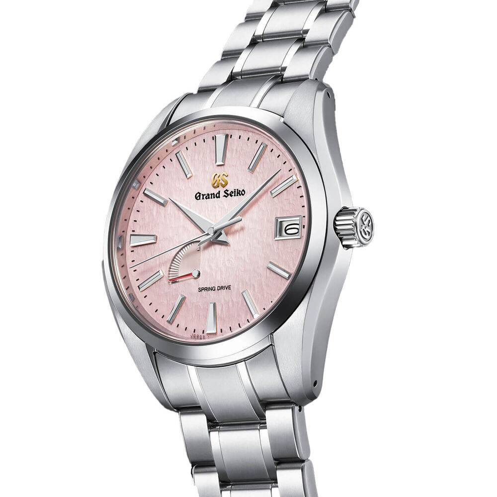Grand Seiko 'Pink Snowflake' Spring Drive 20th Anniversary Limited Edition 41mm Dial Bracelet Watch image number 3