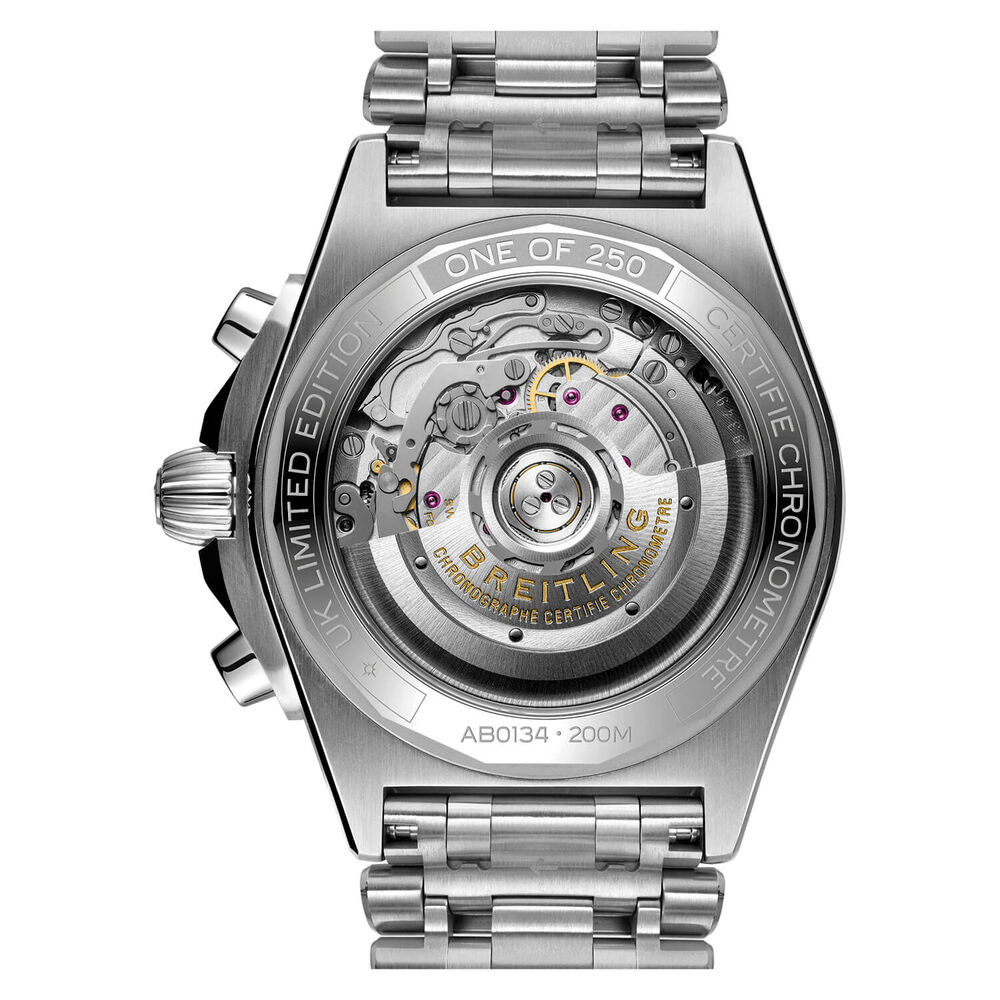Breitling Chronomat B01 42mm Black Dial Steel Bracelet Watch image number 3
