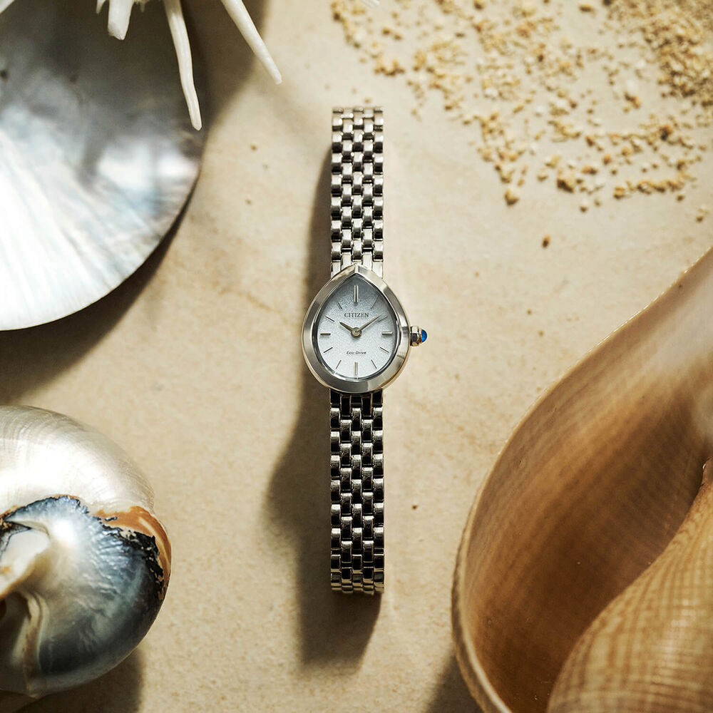 Citizen L Rainell 20mm Silver Dial Steel Bracelet Watch