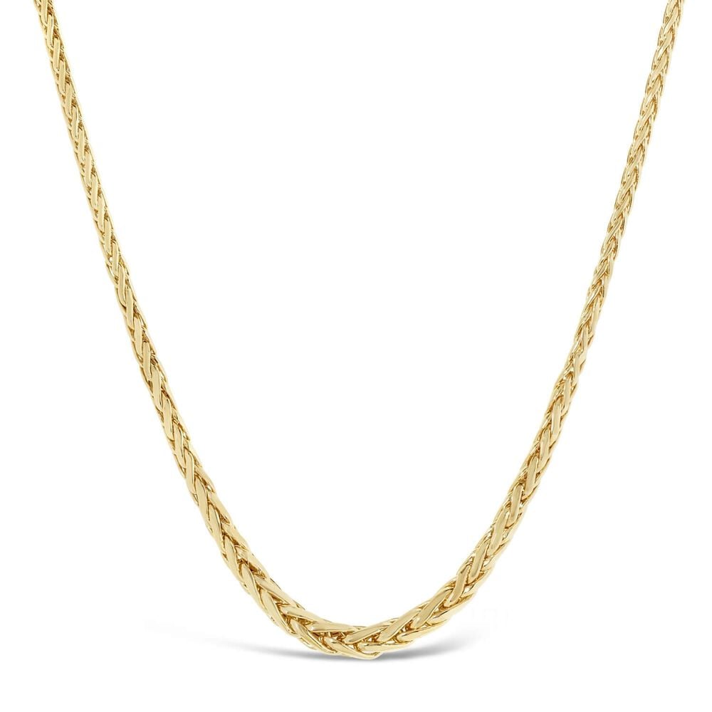 9ct Yellow Gold Spiga Necklace image number 0