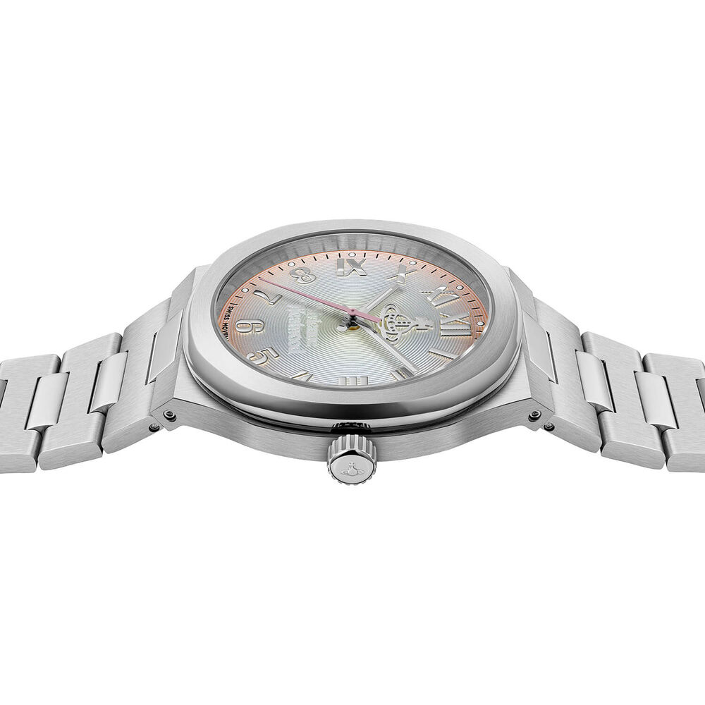 Vivienne Westwood Merton 38mm Multi Coloured Dial Steel Bracelet Watch image number 3