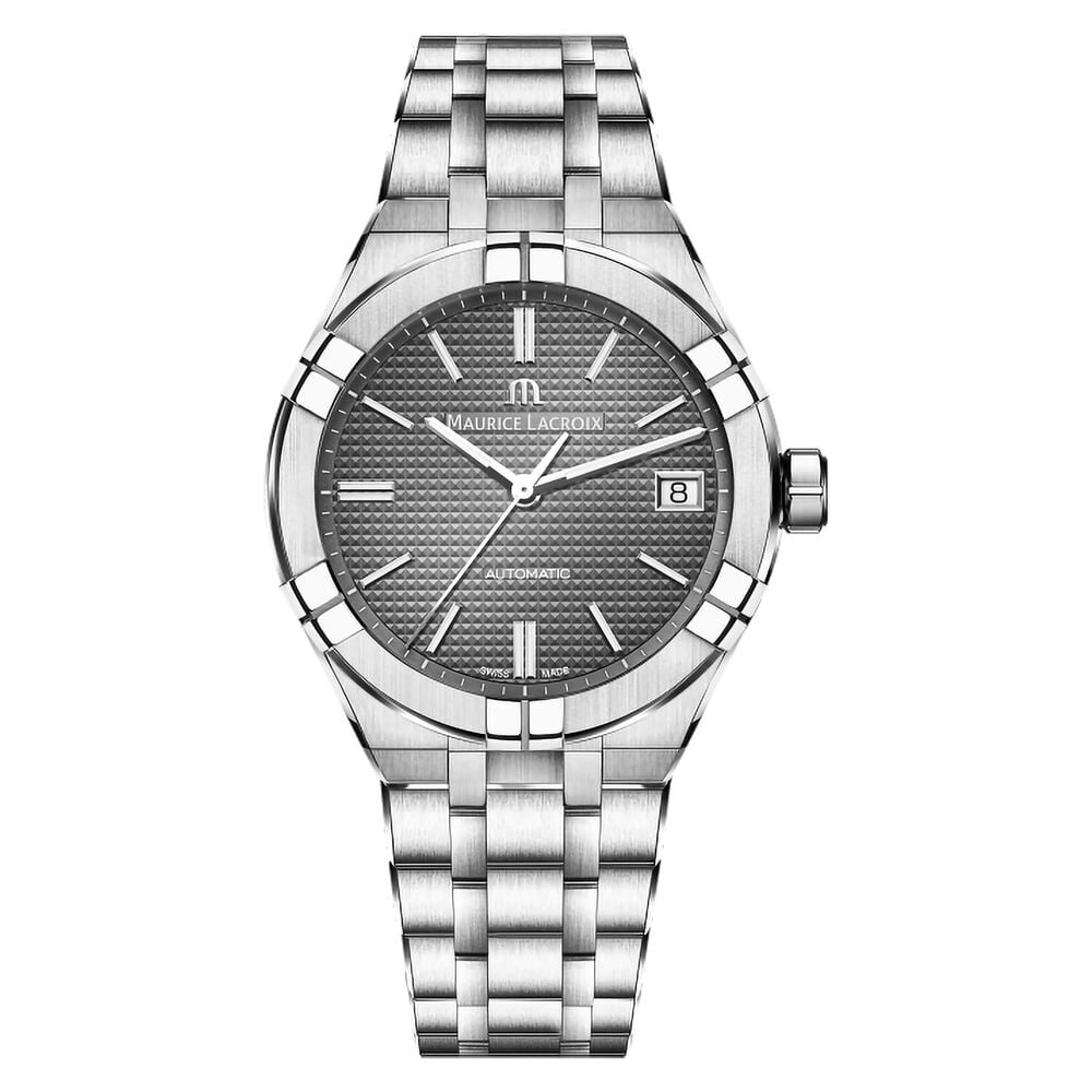 Maurice Lacroix Aikon 39mm Automatic Grey Dial Steel Bracelet Watch image number 0