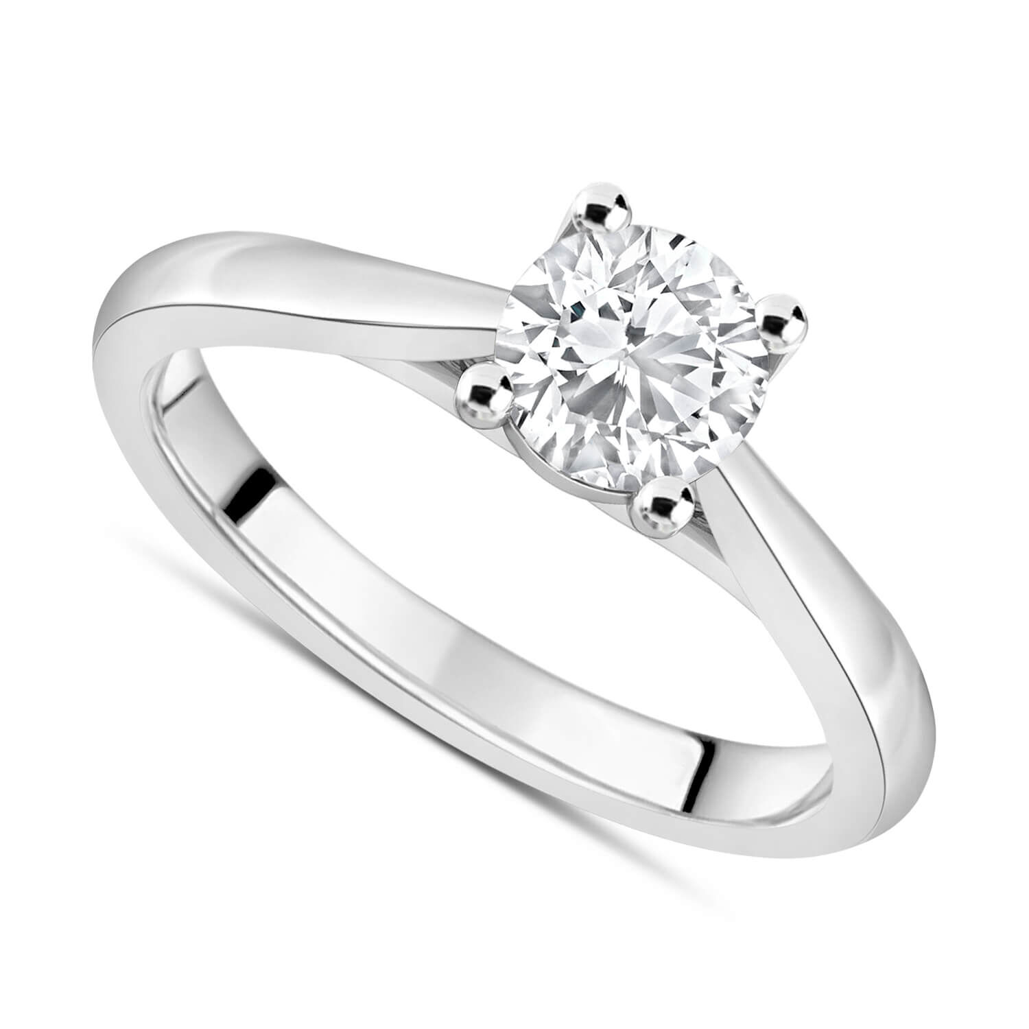 Platinum Square Diamond Pave Band Engagement Ring – Chris Correia