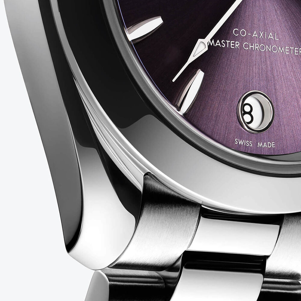 OMEGA Aqua Terra 150M 30mm Lavender Dial Steel Bracelet Watch image number 1
