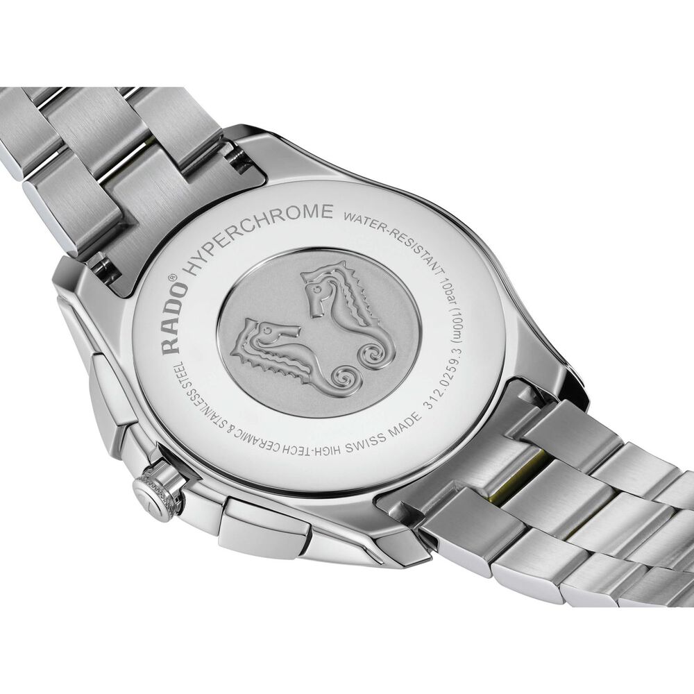 Rado Hyperchrome 44.9mm Green Dial & Bezel Bracelet Watch image number 3