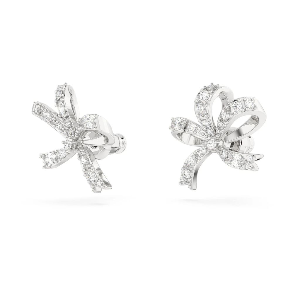 Swarovski Volta Bow Stud Earrings image number 2