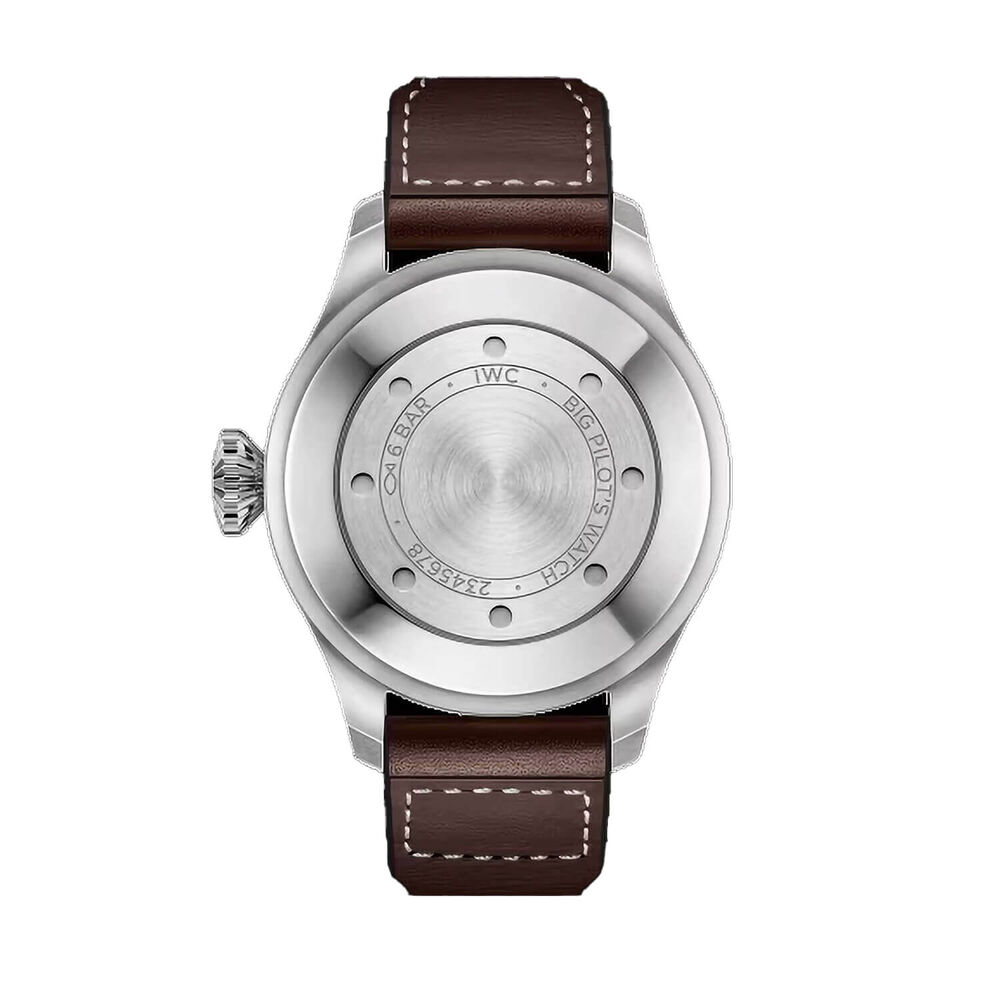 IWC Schaffhausen Big Pilot's "Racing Green" Edition Brown Leather Strap Watch image number 2