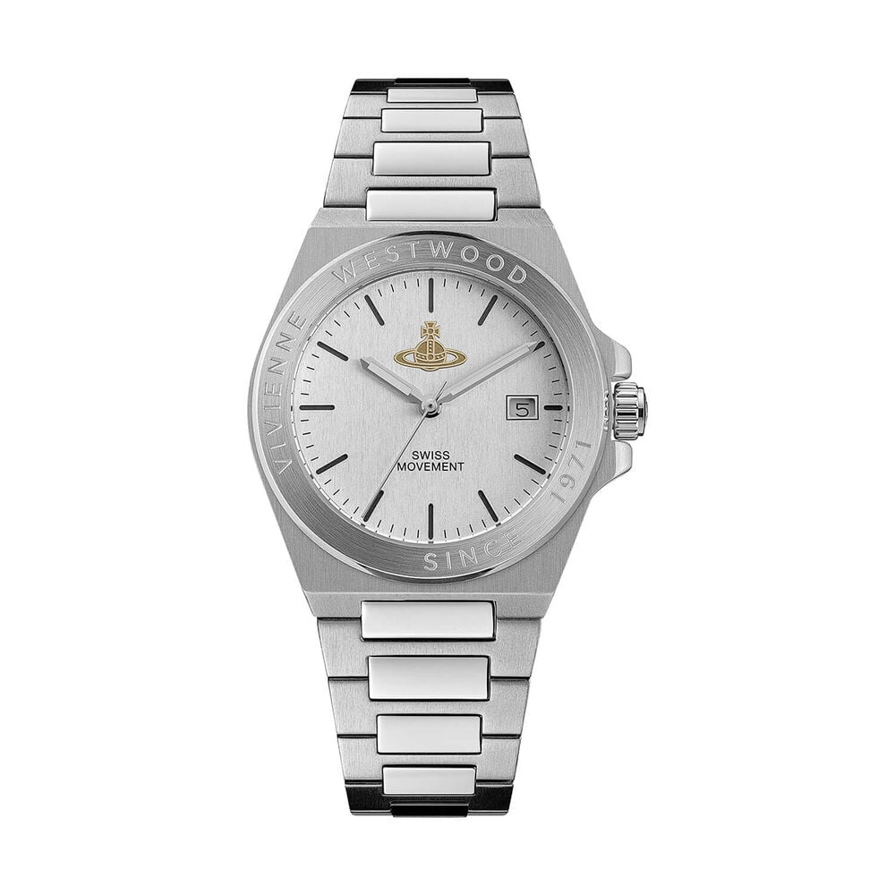 Vivienne Westwood The Hanwell 37mm Silver Dial Steel Bracelet Watch image number 0