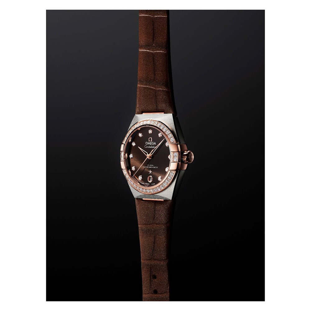 OMEGA Constellation 36mm Brown Pvd Dial Diamond Set Watch