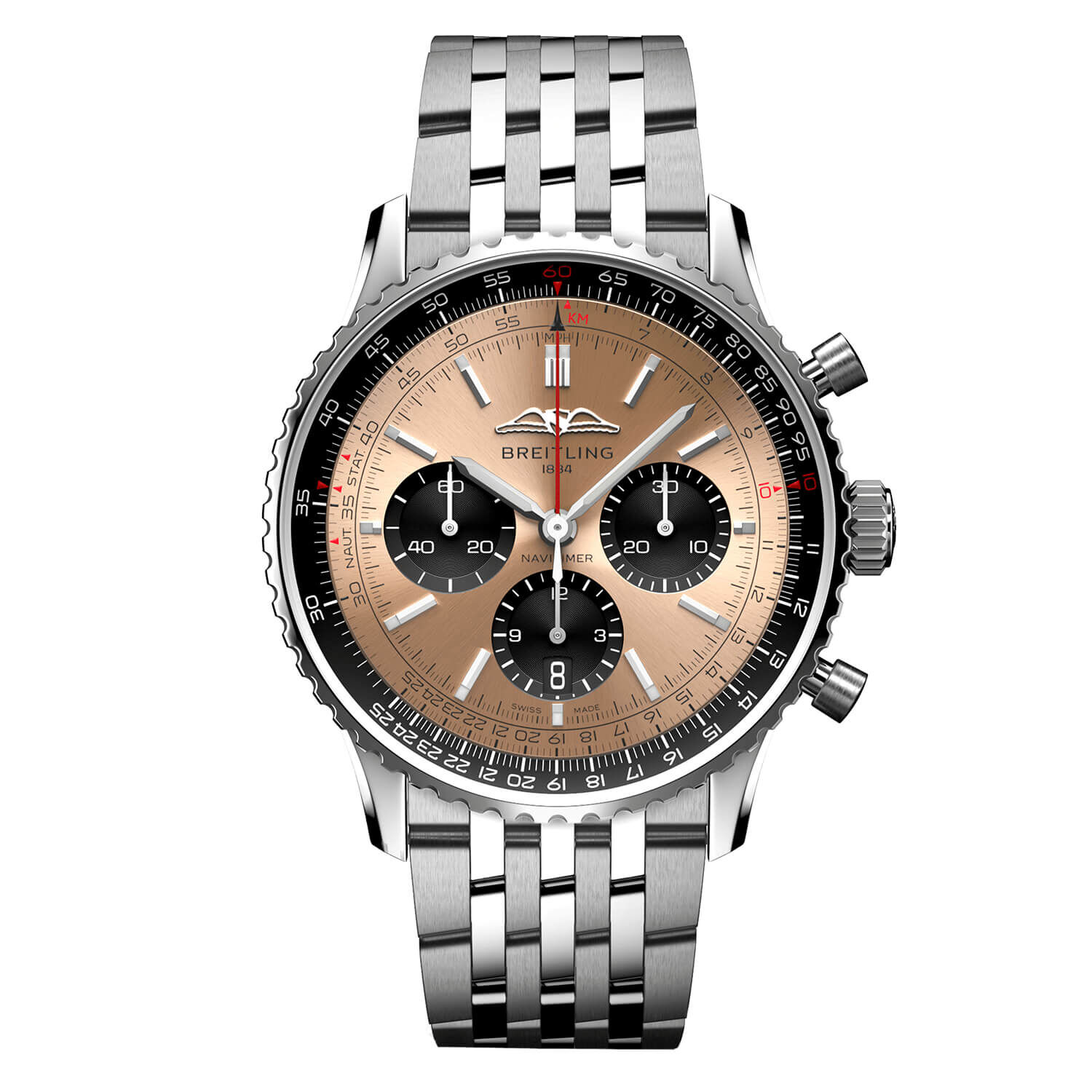 Breitling best sale navitimer silver